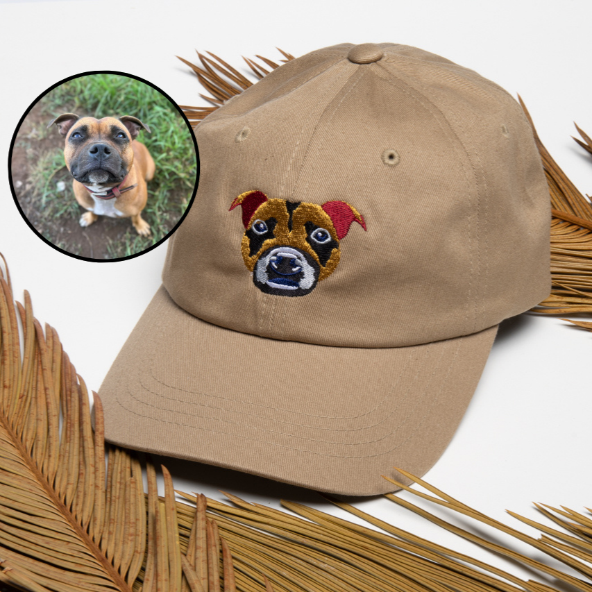 Custom Cap with Pet Portrait