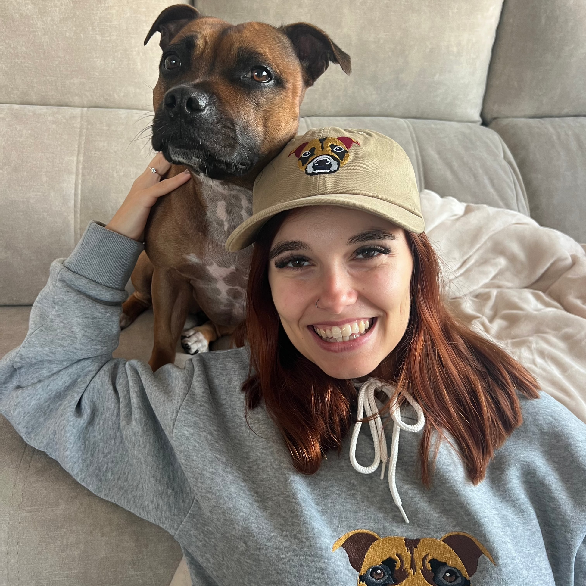 Custom Cap with Pet Portrait