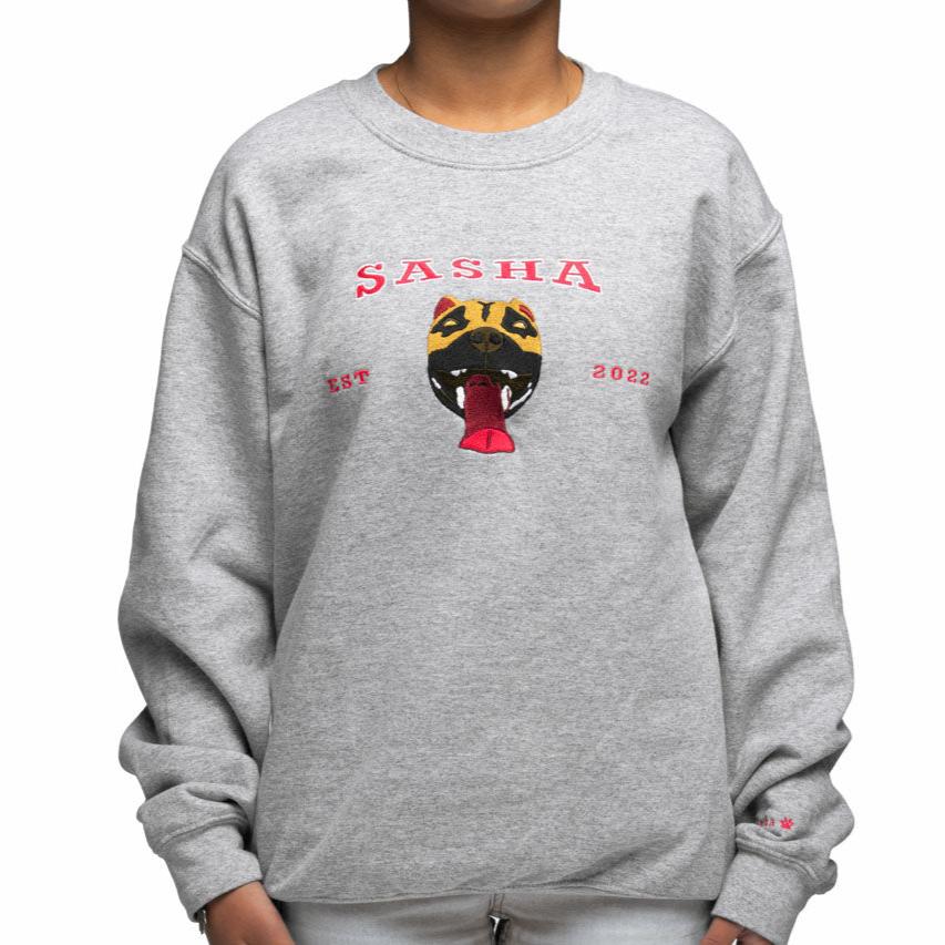 Custom Pet Name Portrait Hoodie