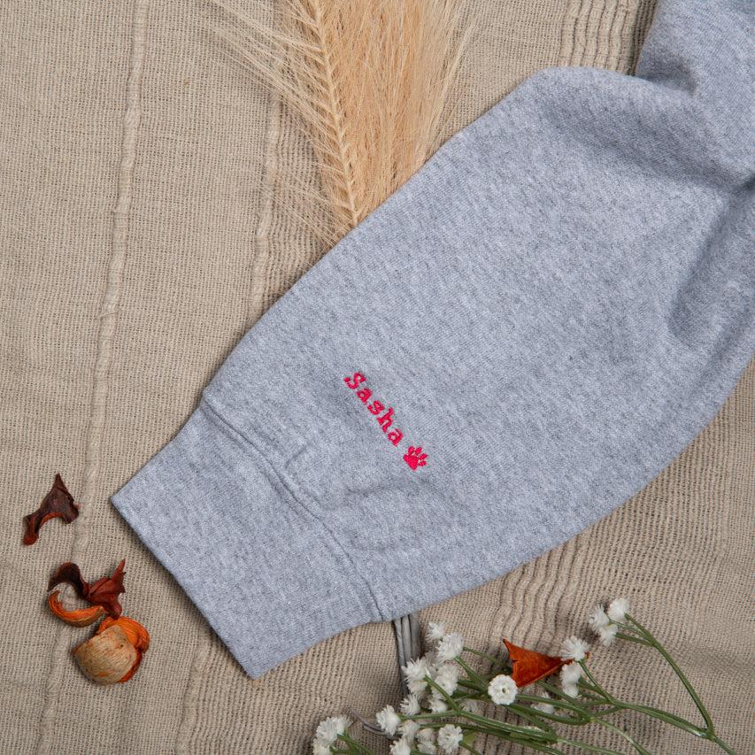 Custom Pet Name Portrait Hoodie